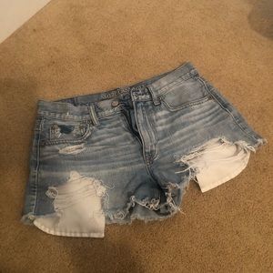 American Eagle Vintage High Rise Festival Denim Jean Short